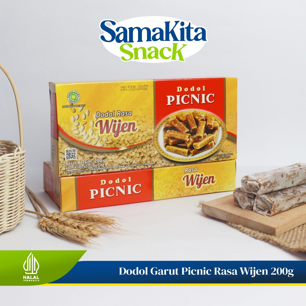 

Dodol Wijen Garut Asli Murah Berkualitas Original Oleh Oleh Khas Garut - PICNIC Wijen 200 Gram