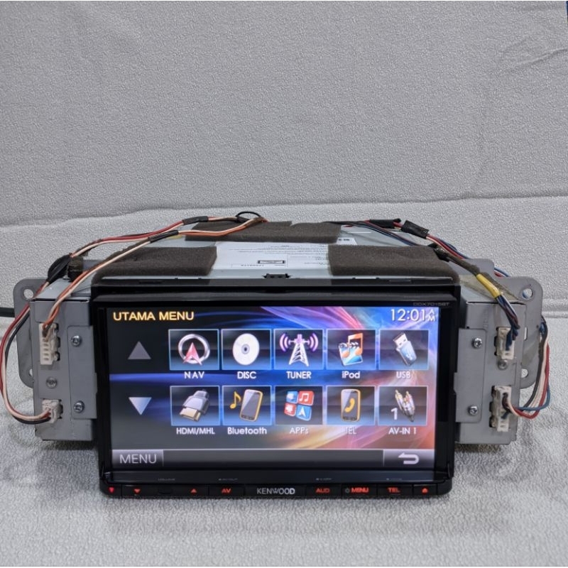 head unit original nissan merk kenwood DDX seri 7015 BT