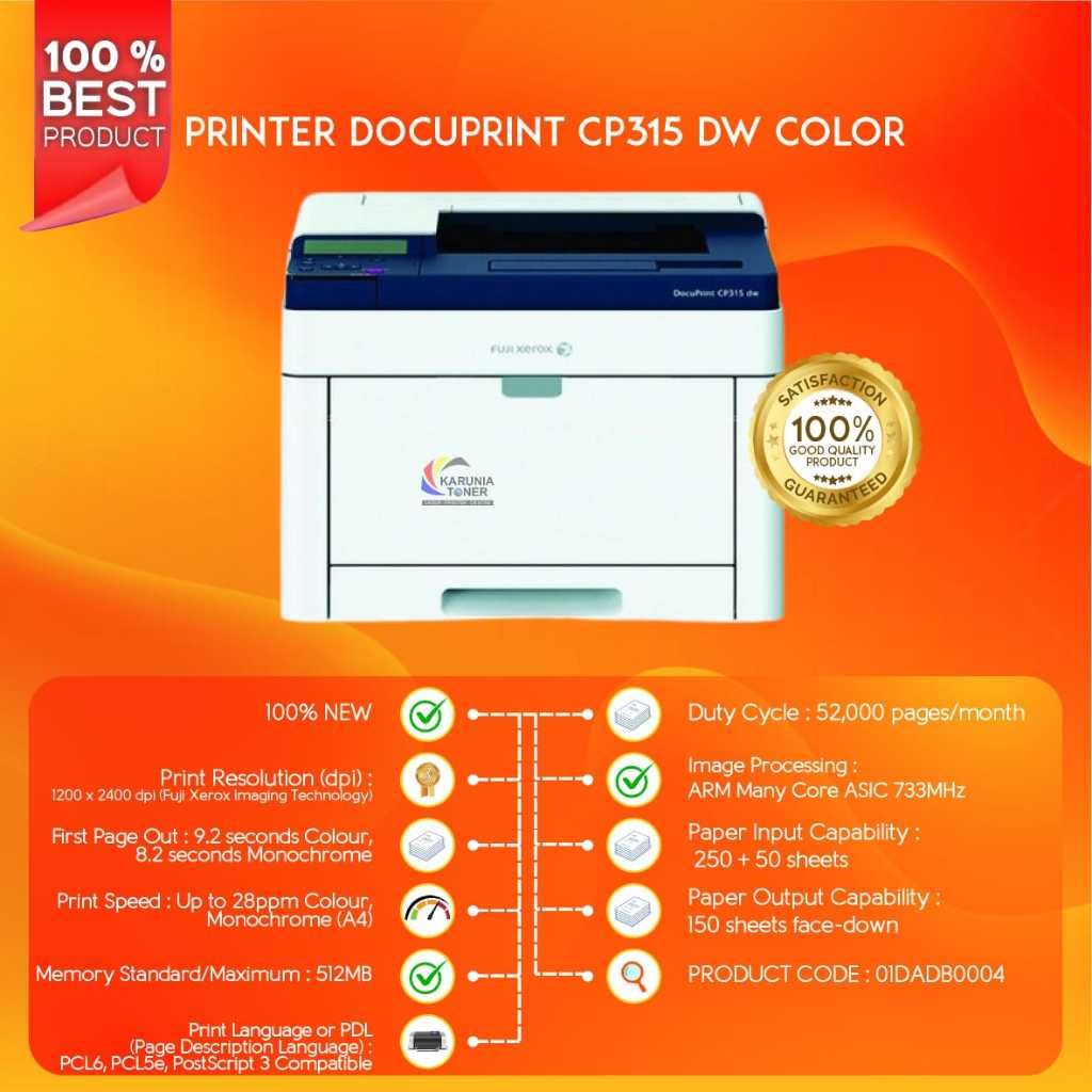 PRINTER DOCUPRINT CP315 DW COLOR