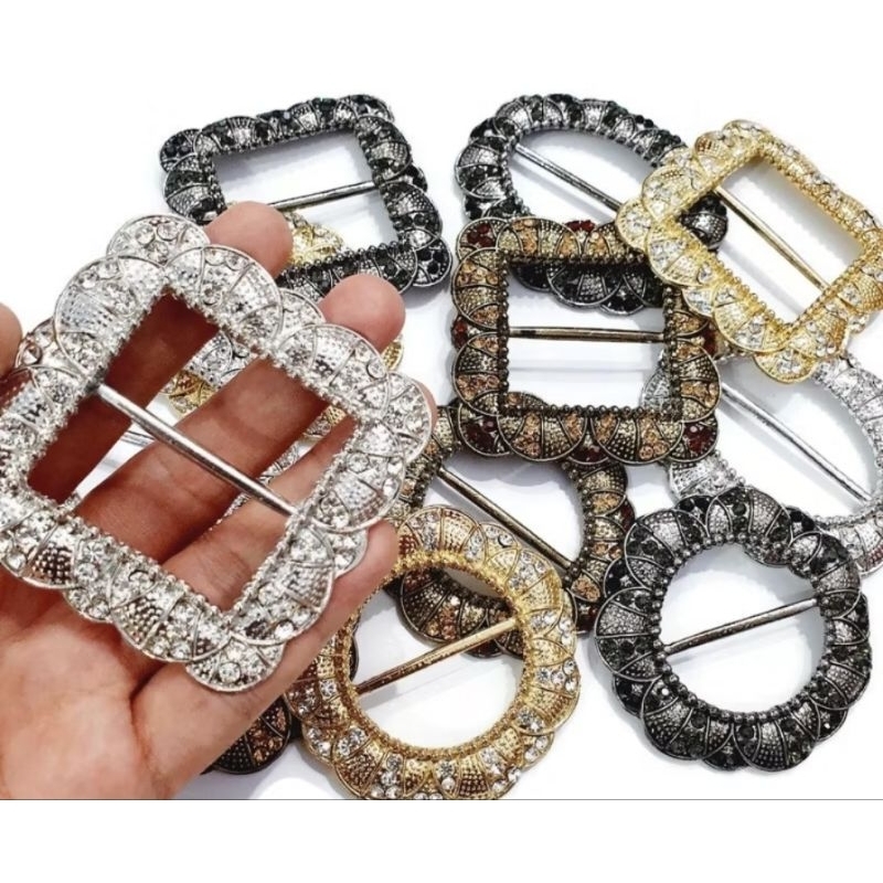 Gesper Ring Rok Lilit Premium Baja/Gesper Plat/Gesper Kain