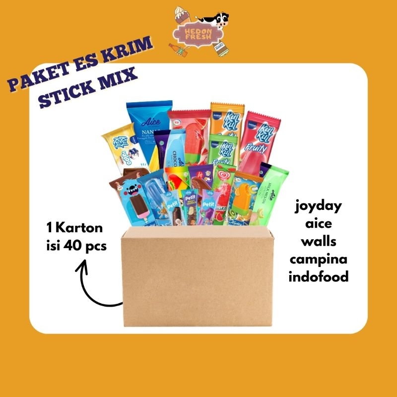 

Paket Es Krim Stick Mix (1 Karton 40 pcs)