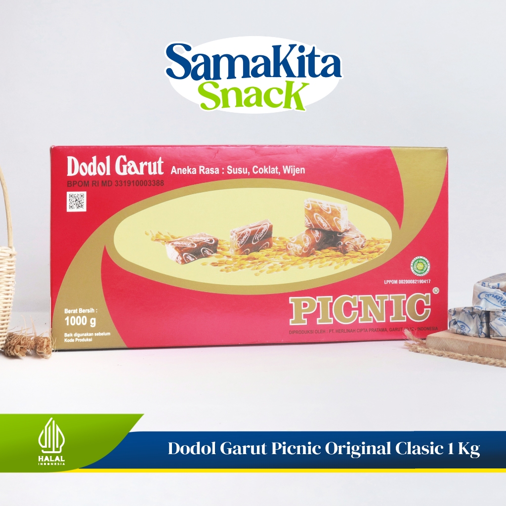 

Dodol Garut Asli 1Kg Berkualitas Premium Original - PICNIC Classic 1000 Gram