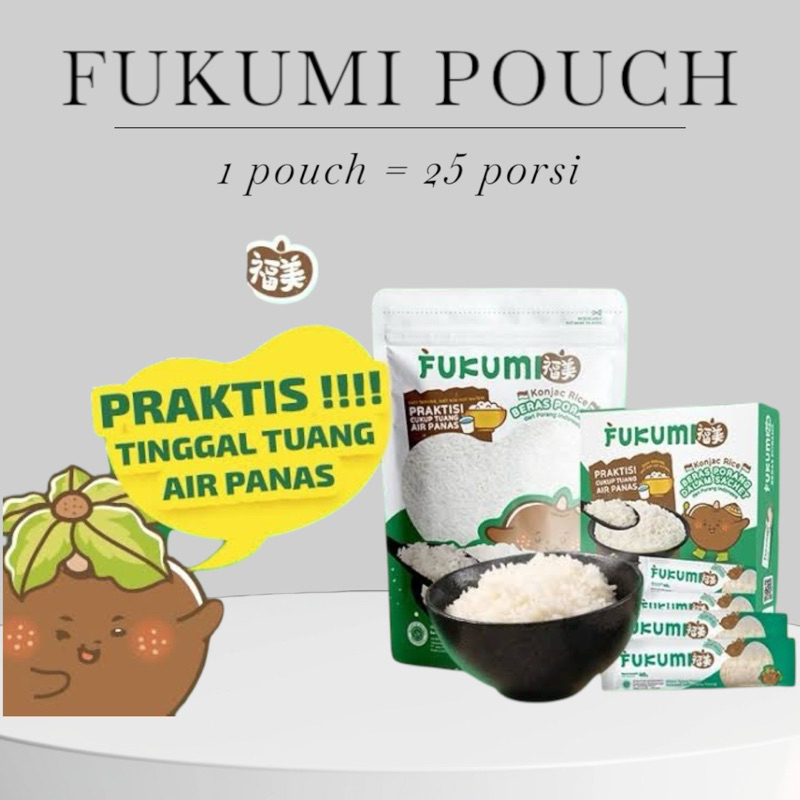 

Fukumi Beras Porang kemasan pouch 1kg