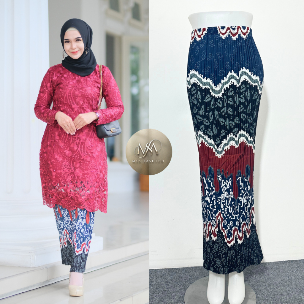 Rok plisket/rok plisket batik/rok kebaya/rok plisket motif/rok kebaya batik