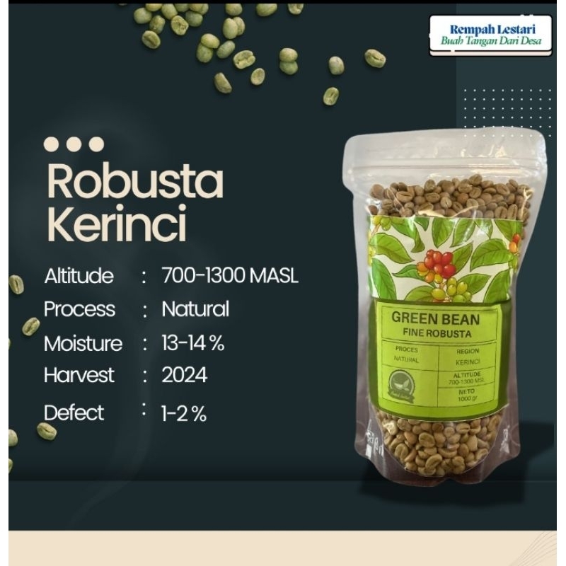 

kopi robusta green bean kerinci