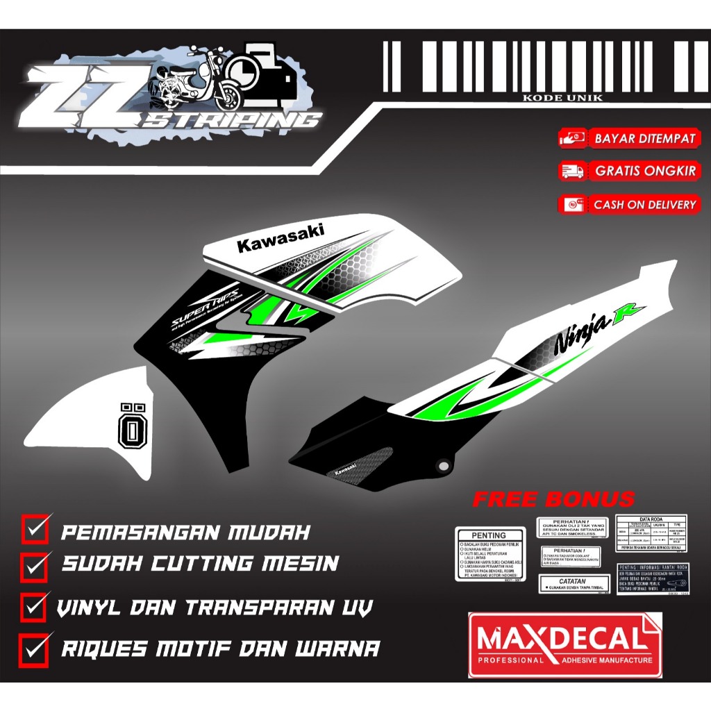 STRIPING MOTOR NINJA R/KIS (BISA REQUEST)