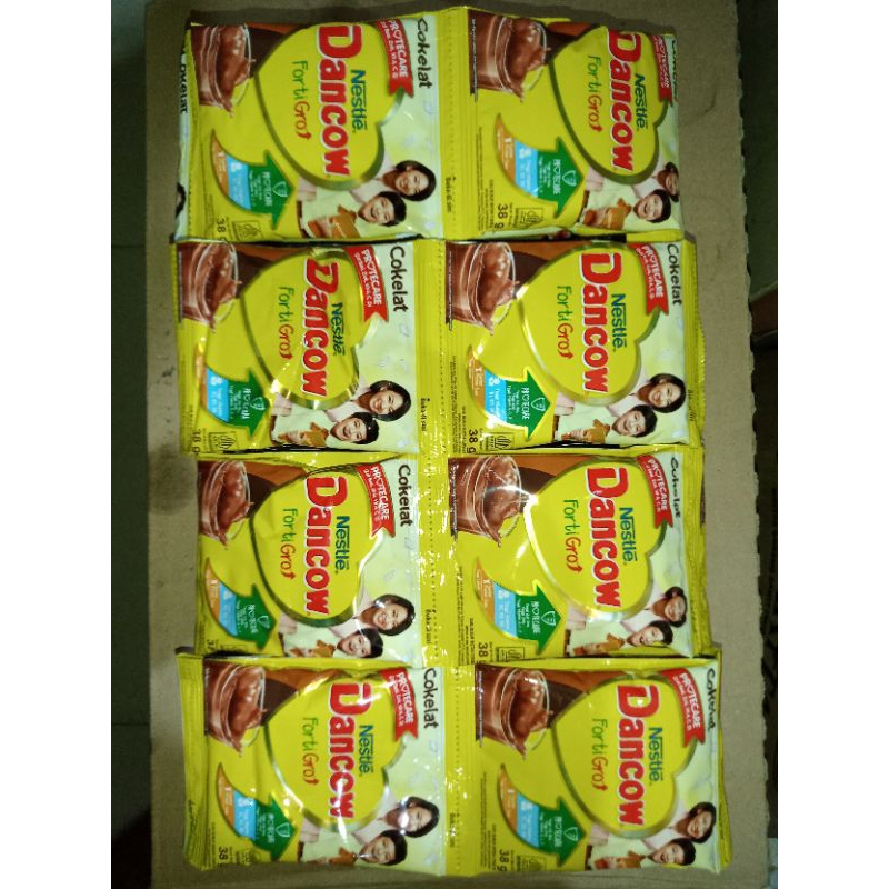 

Dancow Fortigro Susu Bubuk Rasa Coklat 38g