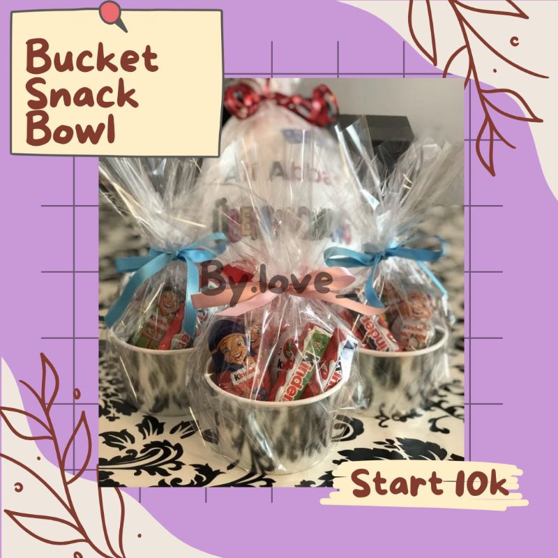 

Bucket Snack Bowl Murah. Hampers Kado ulang tahun
