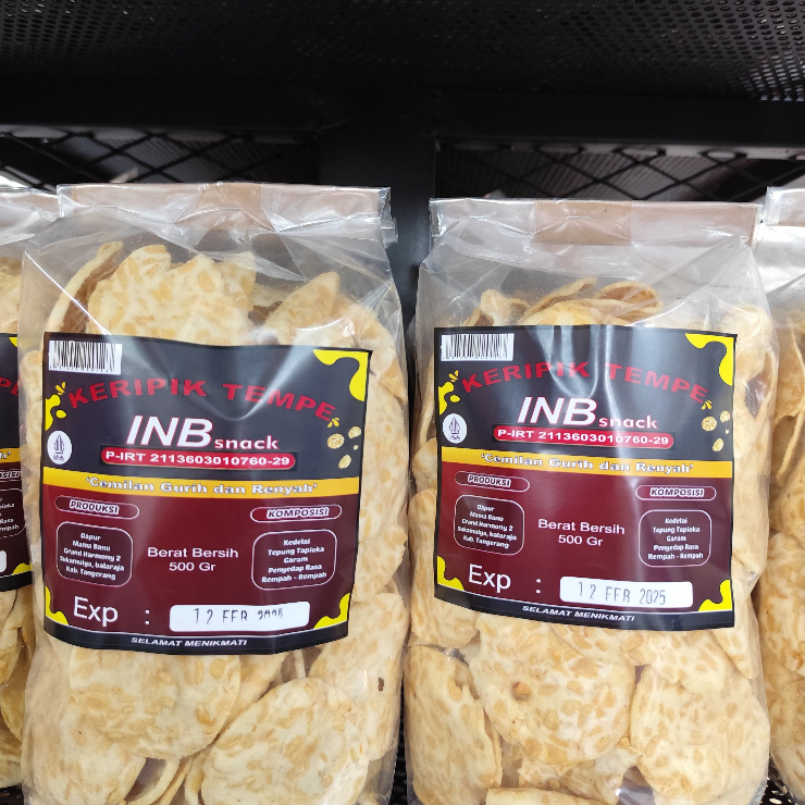 

KERIPIK TEMPE INB SNACK 500GR