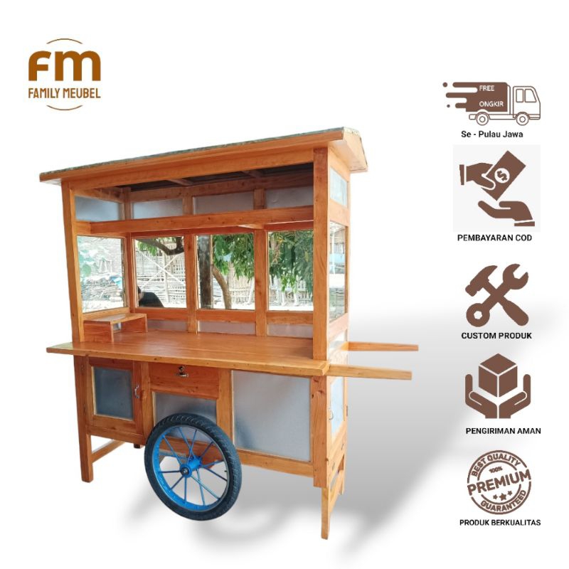 Gerobak Nasi Bebek, Gerobak Nasi Ayam, Gerobak Ayam penyet, Gerobak Lalapan , Gerobak Ayam Goreng