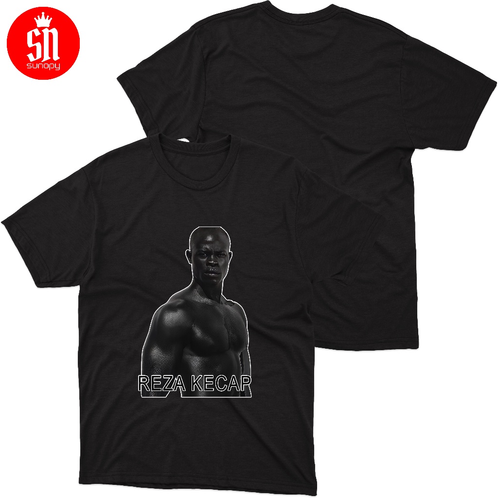 Kaos Meme - Reza Kecap - Kaos Hitam - Unisex Pria Wanita