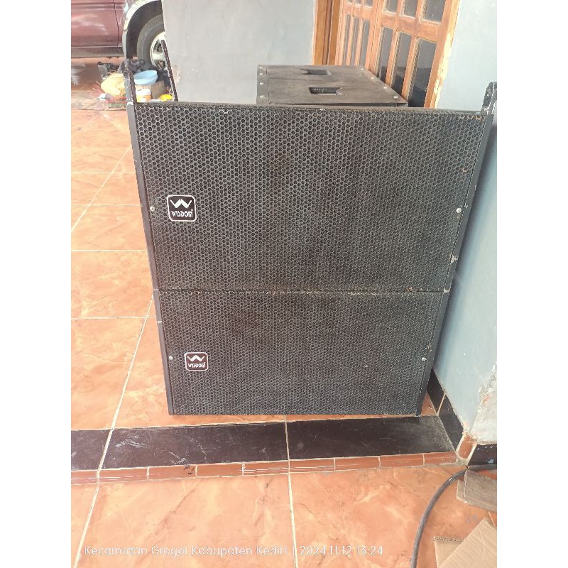 Box speaker line array 12 inch finishing singgel bekas second