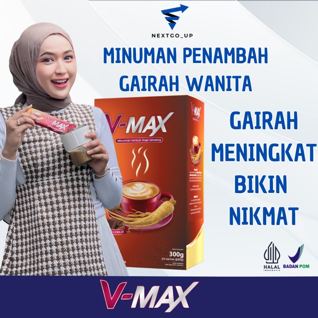 

Vmax - Kopi Premium Ginseng dengan Rasa Cokelat untuk Vitalitas dan Stamina Gairah Wanita
