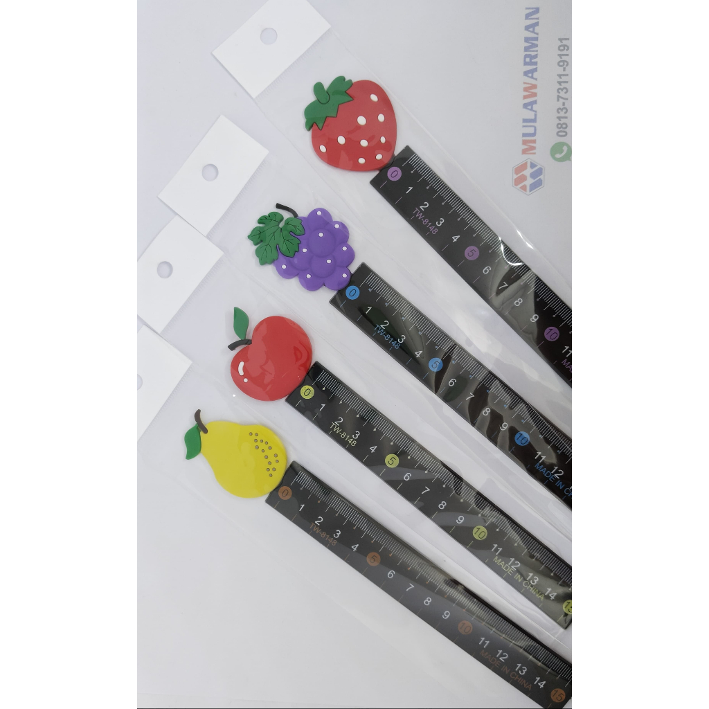 

Penggaris lucu buah-buahan
