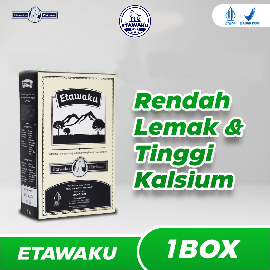 

Etawaku Platinum : Solusi Sembuhkan Sesak Nafas Batuk Berdarah TBC Bronkhitis Paru - Paru Isi 200 gr Etawaku Store Surabaya