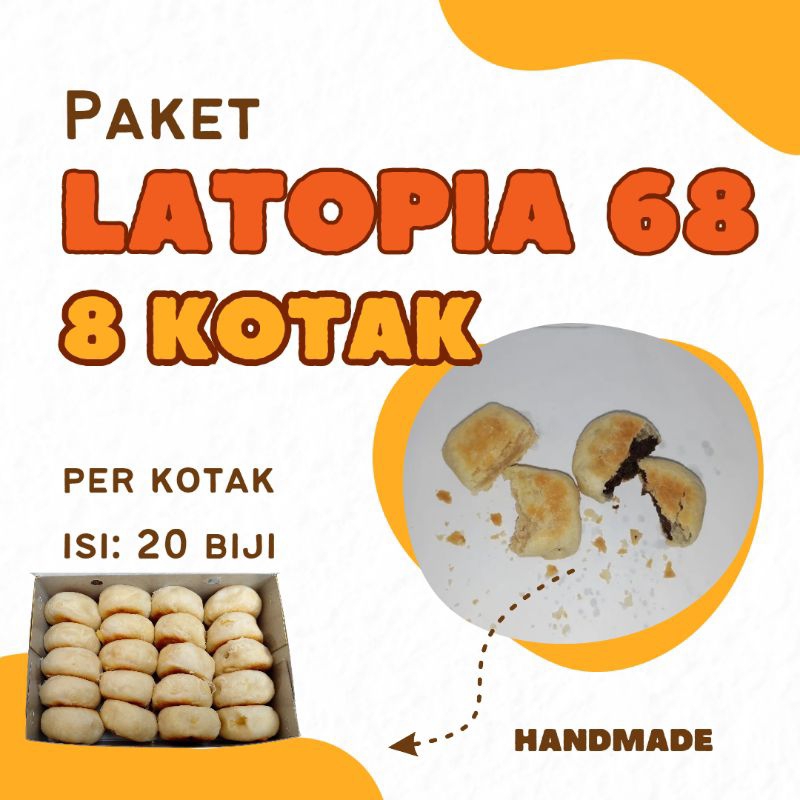 

Paket 8 Kotak Kue Bakpia Kering Latopia Makanan Cemilan Oleh oleh Khas