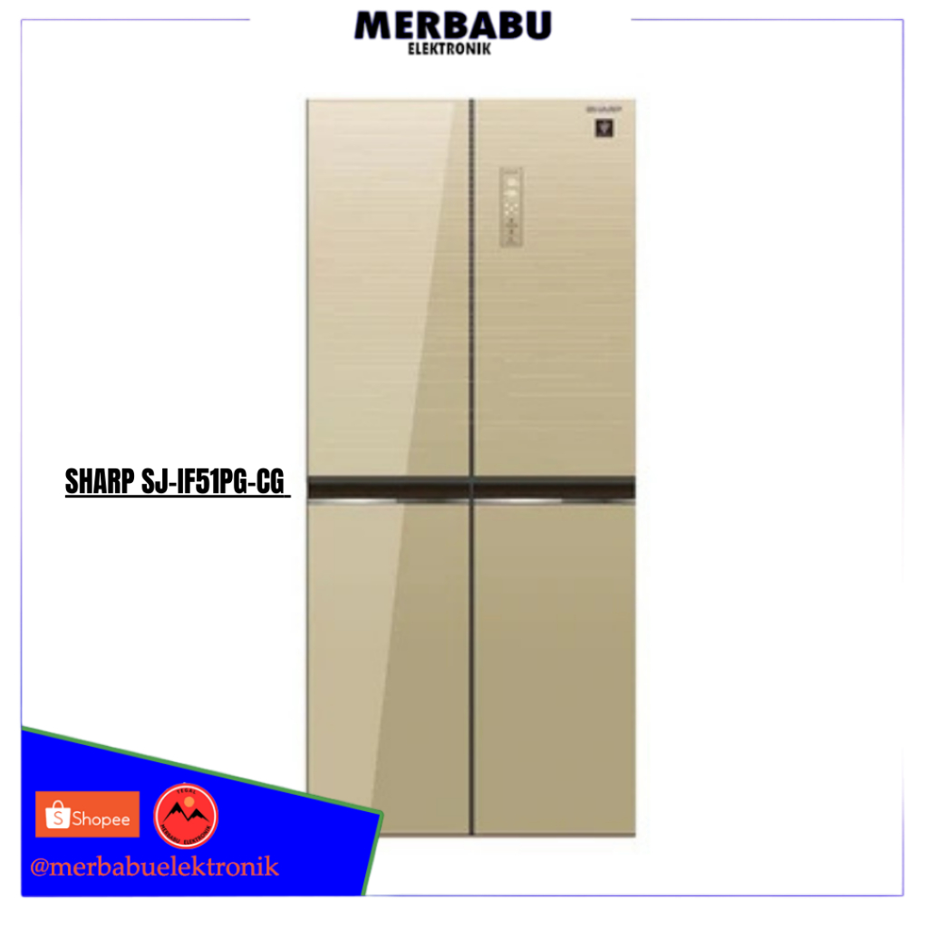 SHARP KULKAS SIDEBYSIDE SJ IF51PG CG INVERTER