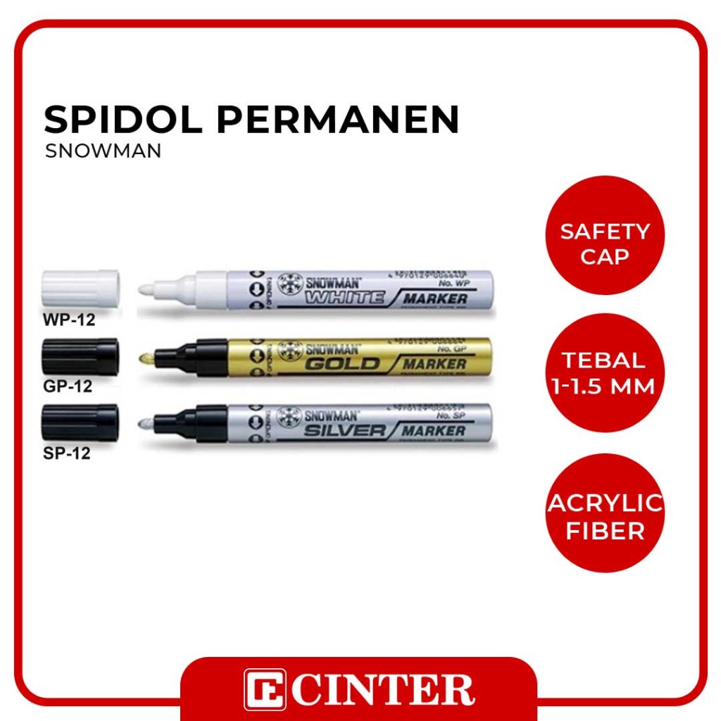 

SNOWMAN - SPIDOL / PAINT MARKER / SPIDOL PERMANENT