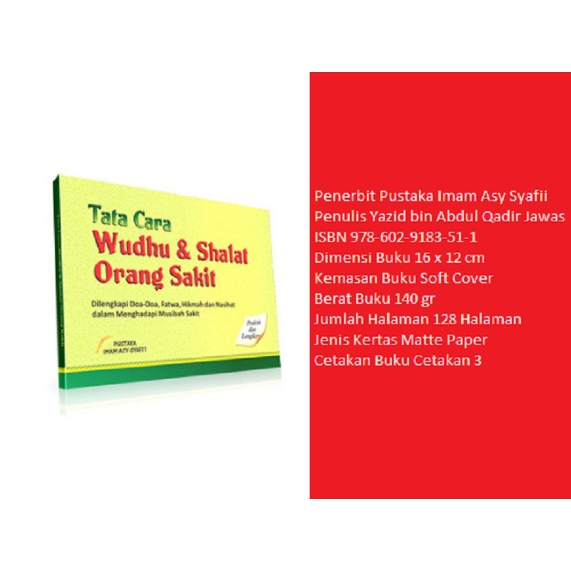 Buku Tata Cara Wudhu Dan Shalat Orang Sakit