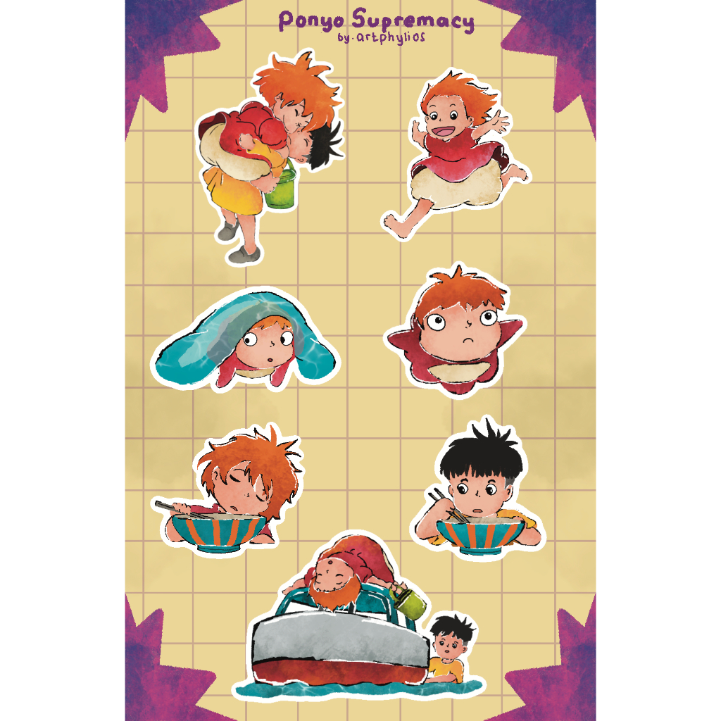 

Sticker pack aesthetics ghibli || sticker sheet anime || Haikyuu