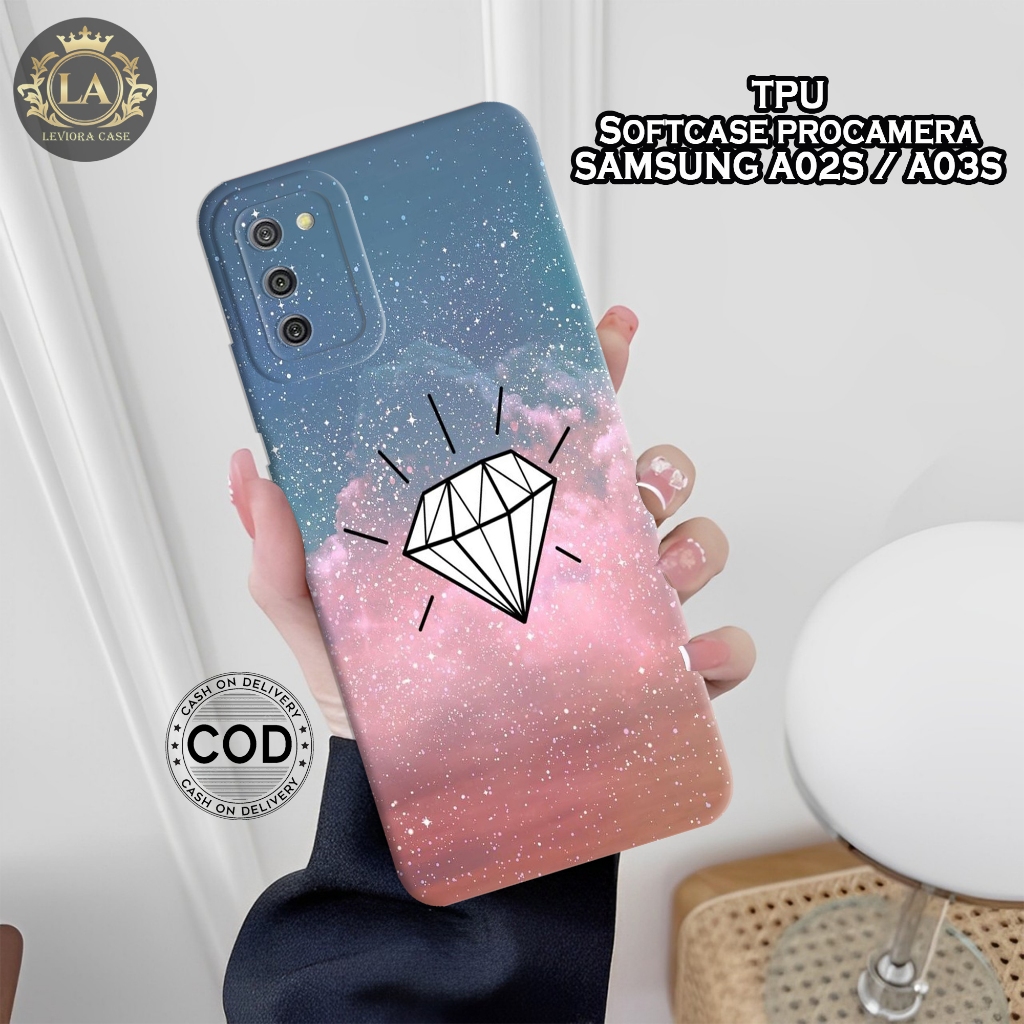 Case Samsung A03S / A02S Terbaru - Leviora Case - Fashion Case Diamond - Softcase Samsung A03S / A02