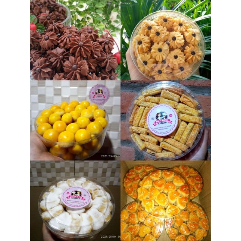 

kue kering nastar semprit kue kacang putri salju dan banyak lainnya