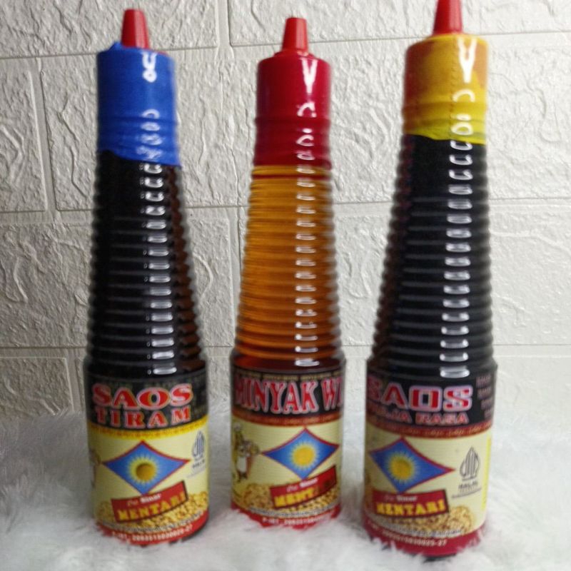 

Paket kecap 150 Ml 3 in 1 cap sinar mentari