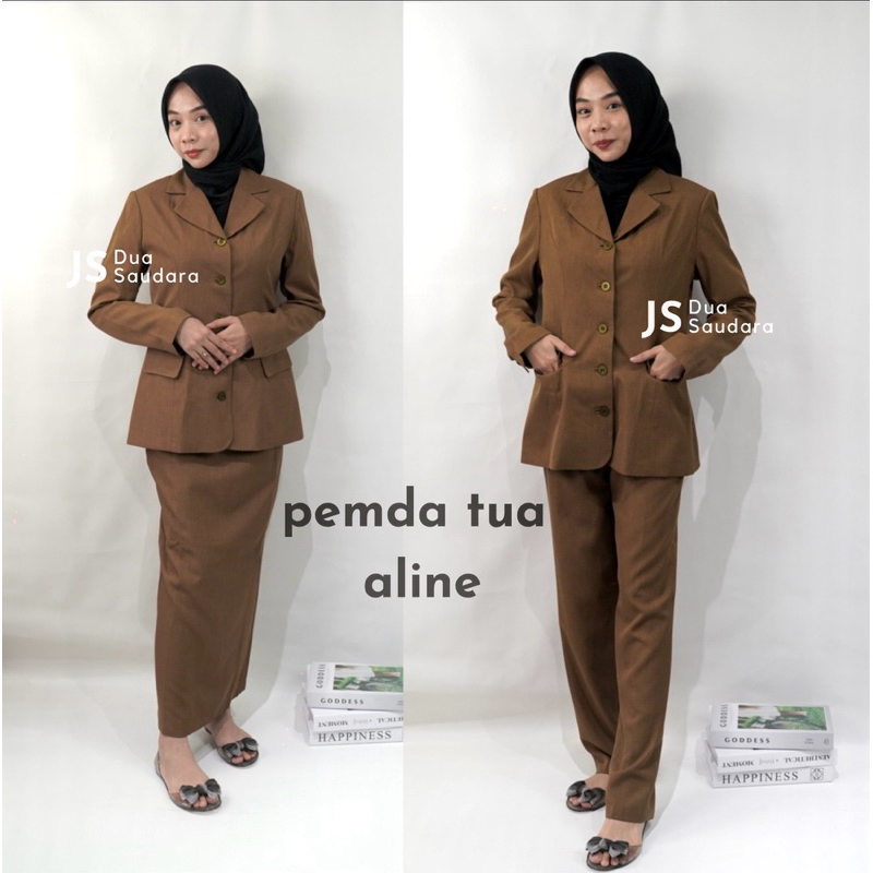 stell pemda tua bahan wanita aline sangat lembut dan nyaman / baju pemda / baju asn / stellan blouse