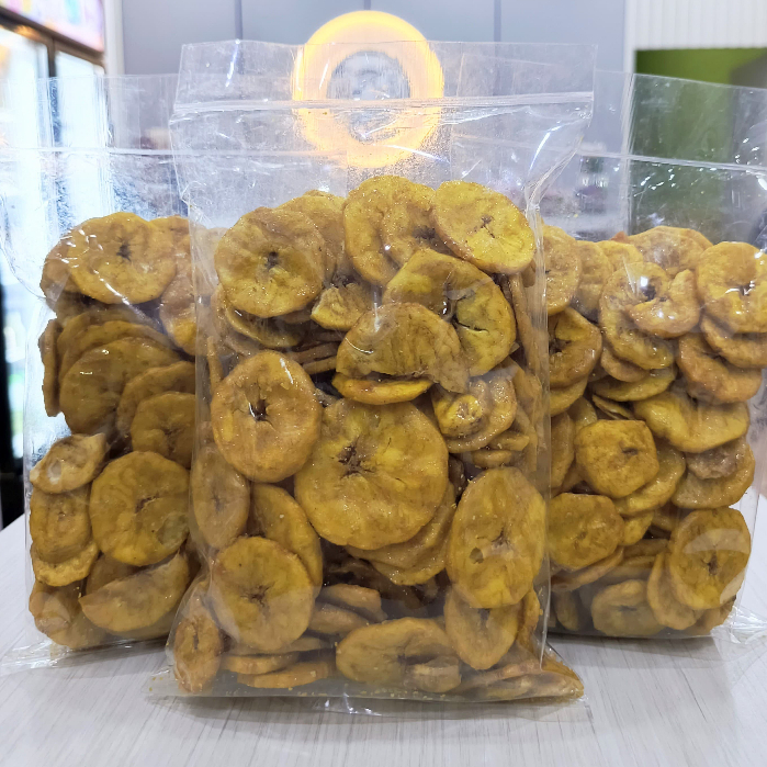

SNACK/CEMILAN KERIPIK PISANG MANIS ORIGINAL DAN DURIAN KOIN 250GR