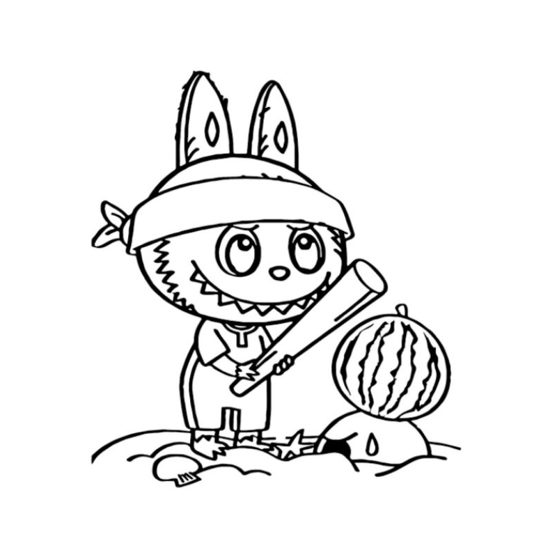 

Gambar mewarnai labubu anak. gambar. labubu