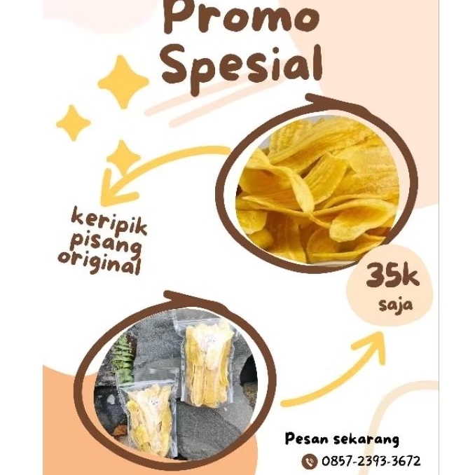 

keripik pisang original keripik pisang gurih manis khas pisangnya 200g 2 Pcs