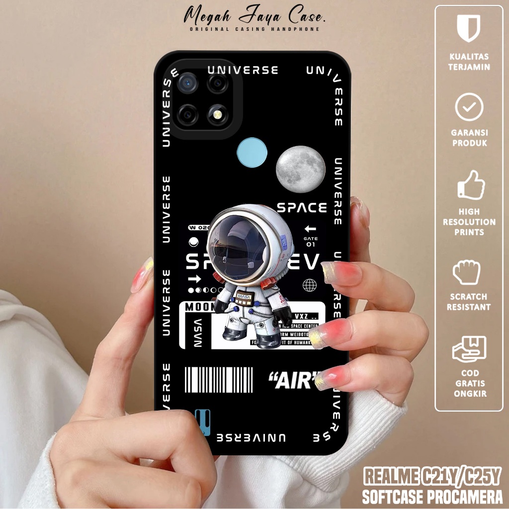 Case REALME C21Y / C25Y - Softcase Hp REALME C21Y / C25Y Motif PLNT - Silikon Hp REALME C21Y - Kondo