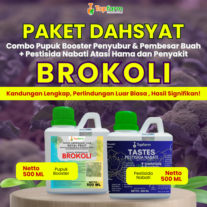 Pupuk Pestisida Topfarm / Pupuk Untuk Tanaman Brokoli / Pupuk Penyubur Brokoli / Pupuk Kocor Brokoli