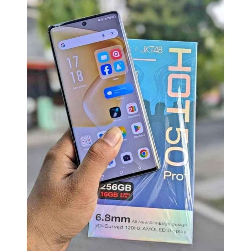 INFINIX HOT 50 PRO PLUS NEW SEGEL RESMI 8+8/256GB LAYAR LENGKUNG