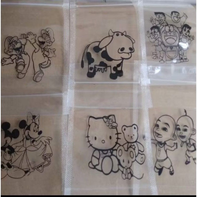 Plastik Es Standing Pouch Samblon, Polos 10*17 Kuat, Berdiri Tegak, Es milk, Es Jelly