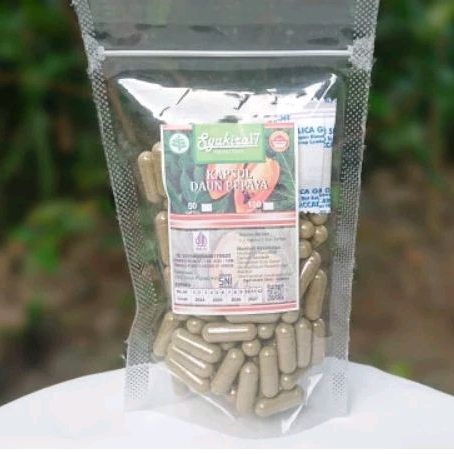 

KAPSUL HERBAL ASLI DAUN PEPAYA ISI 100