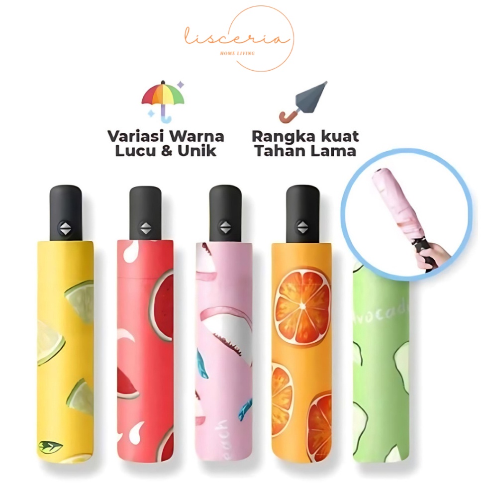 Promo Untung  LSC  Payung Buah 3D Payung Lipat 3D