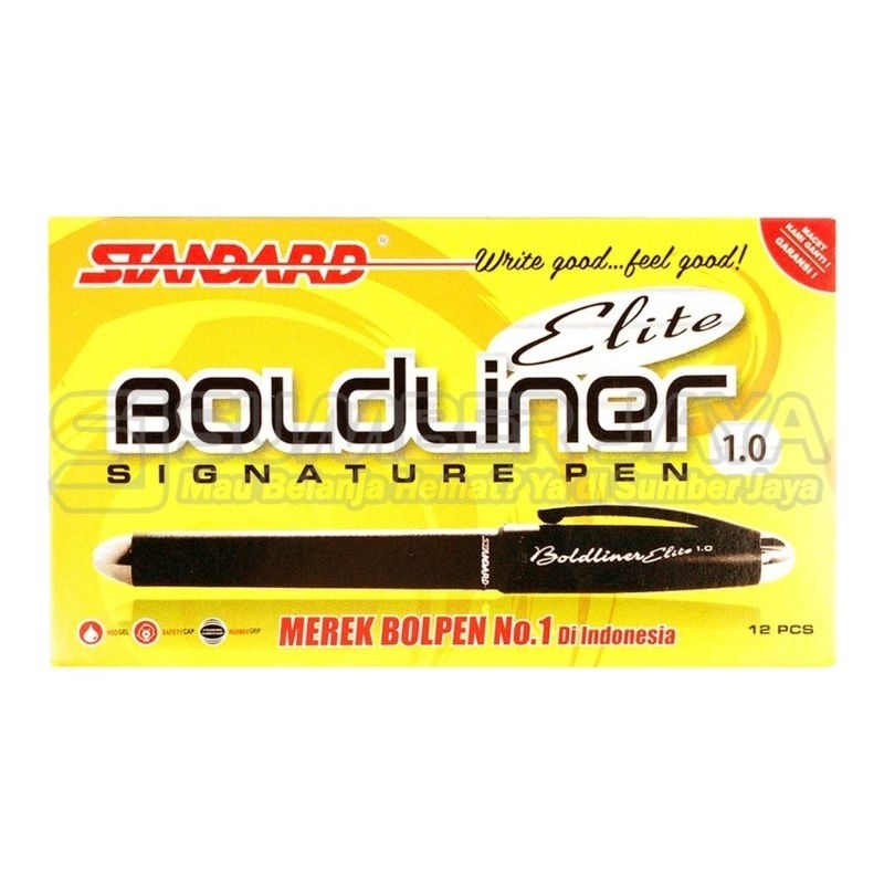

Ay00! Pulpen Boldliner Elite 1.0 mm Standar 1 Lusin