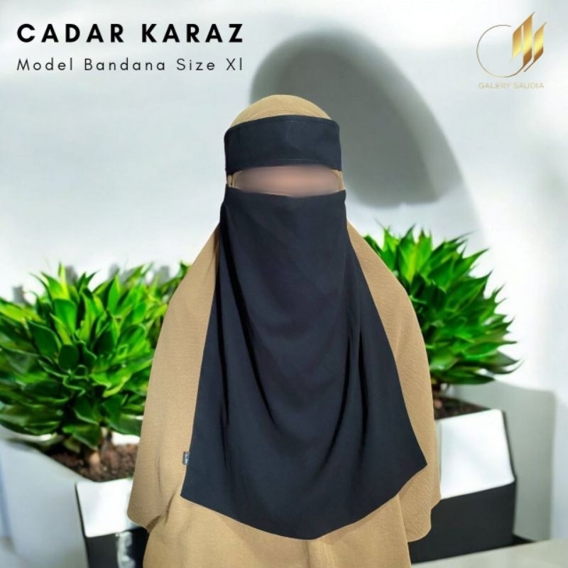 Cadar Karaz Niqob Bandana Ori Saudi