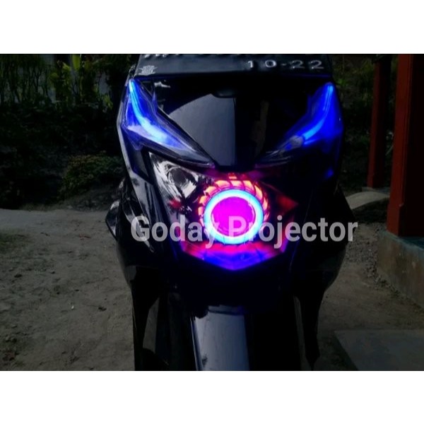 paket lampu depan projie untuk semua beat karbu beat fi beat esp