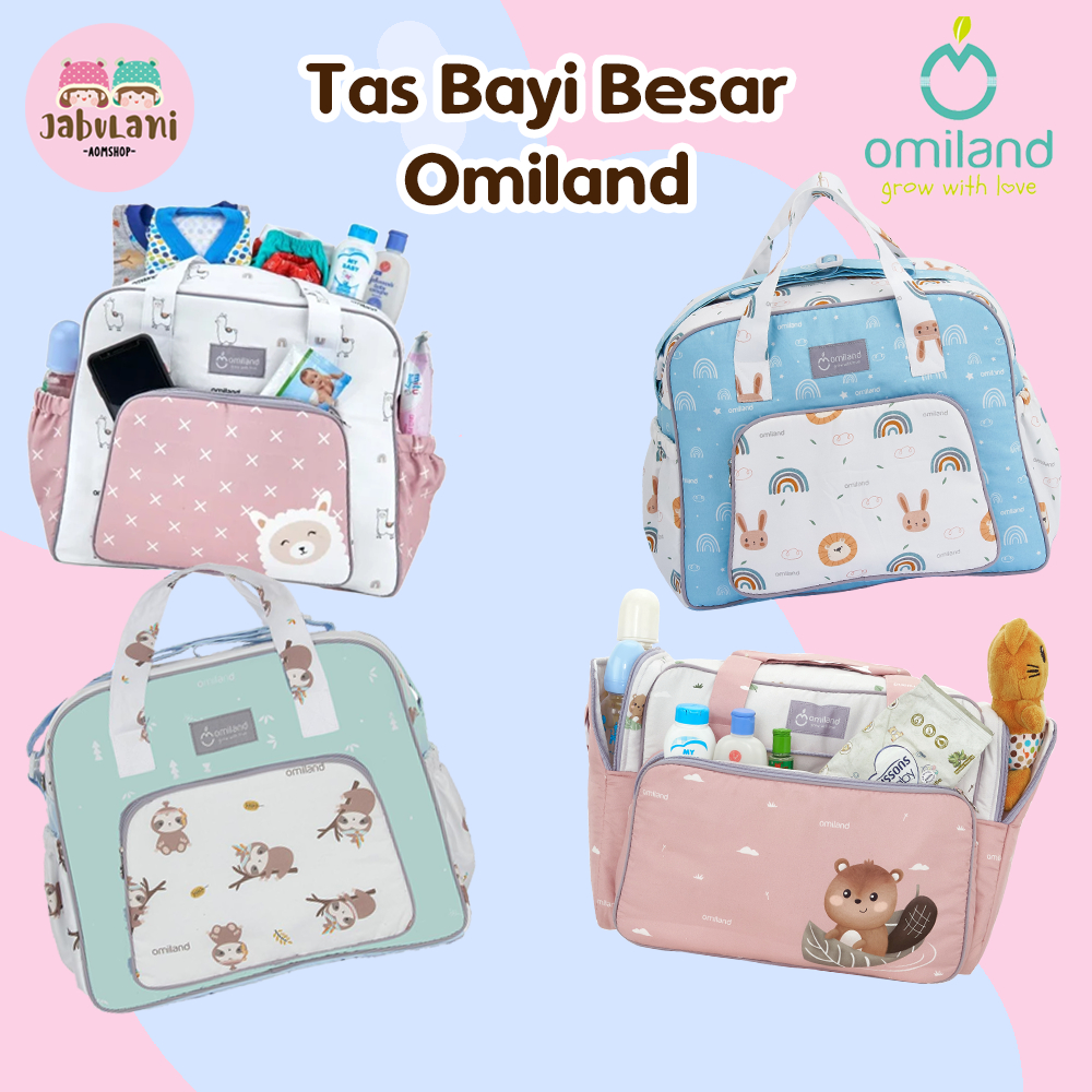 Omiland Tas Bayi Multifungsi Besar Alpaca Series | Omiland Tas Perlengkapan Bayi Besar All Series