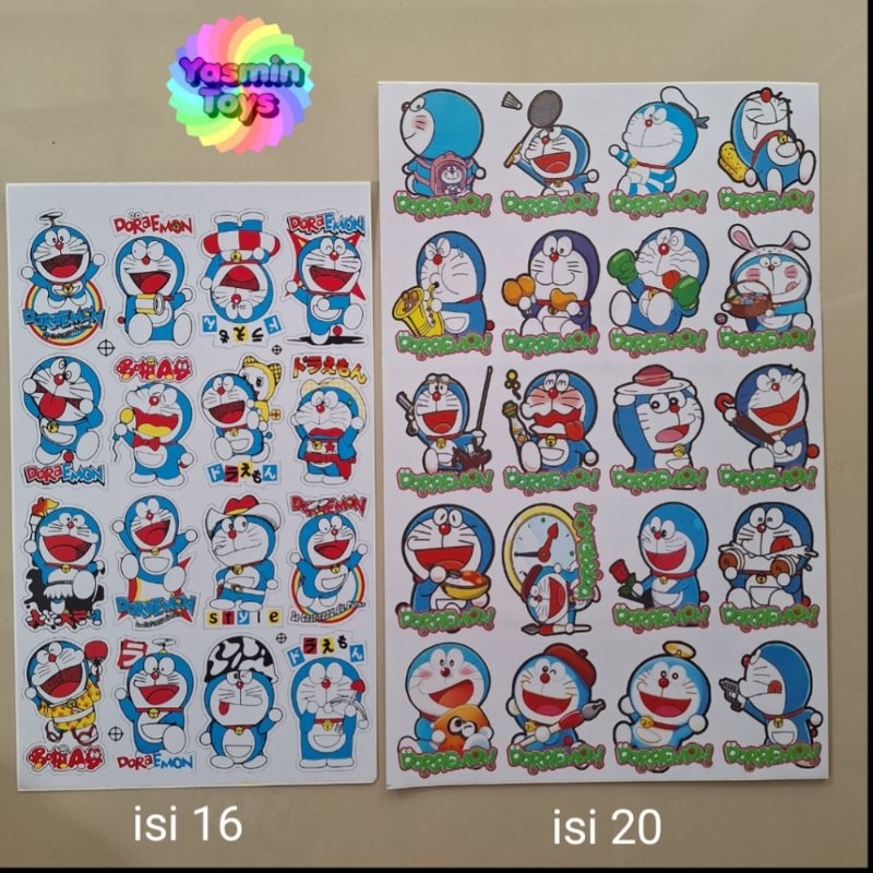 

STIKER DORAEMON PER LEMBAR isi 16 dan 20 pcs