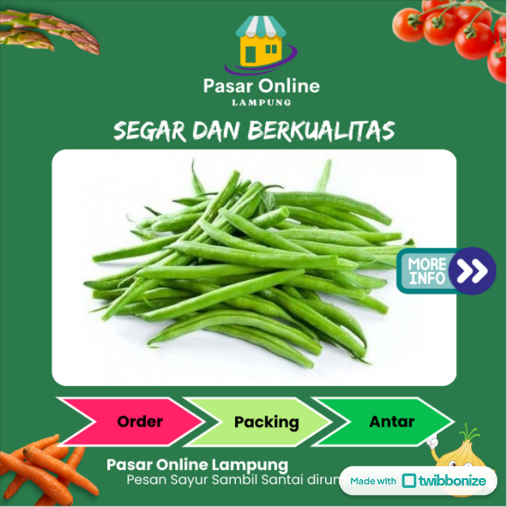 

Buncis Segar -+250 Gr - Pasar Online Lampung