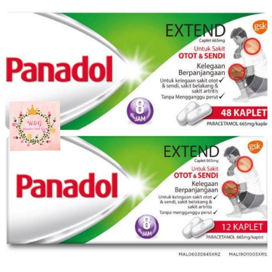 Panadol Extend Untuk Otot & Sendi Original Import Malaysia