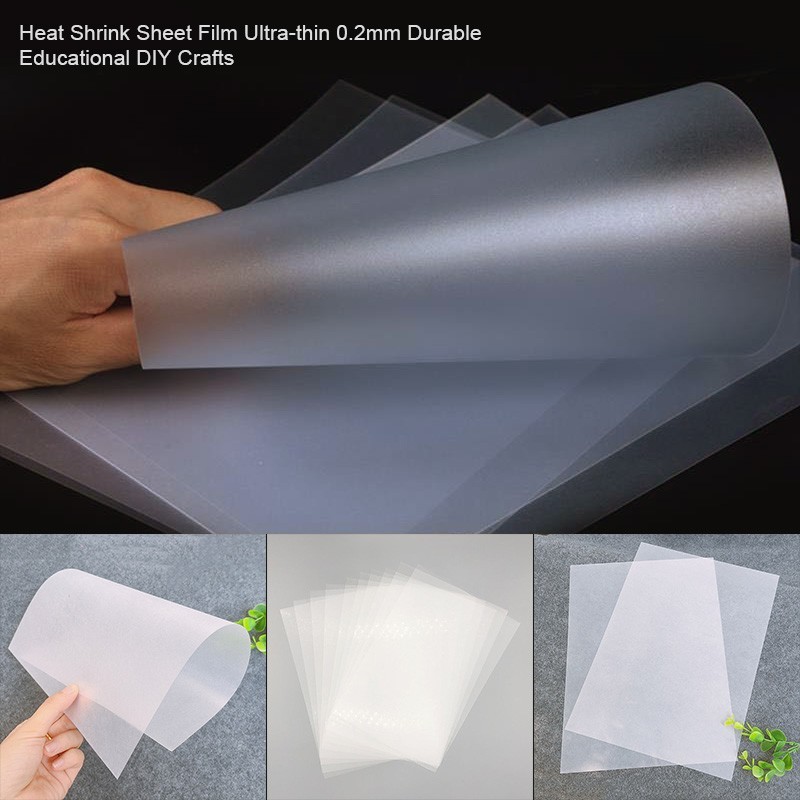 10pcs Heat Shrink Plastic 20*29cm Heat Shrink Sheet Diy Shrink Kertas Shrink Paper/ Paper