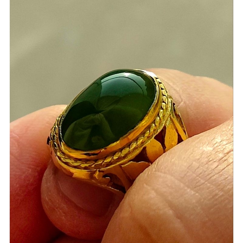 Giok Aceh Pucuk Pisang Indocrase bukan bacan safir ruby zambrut opal sku141