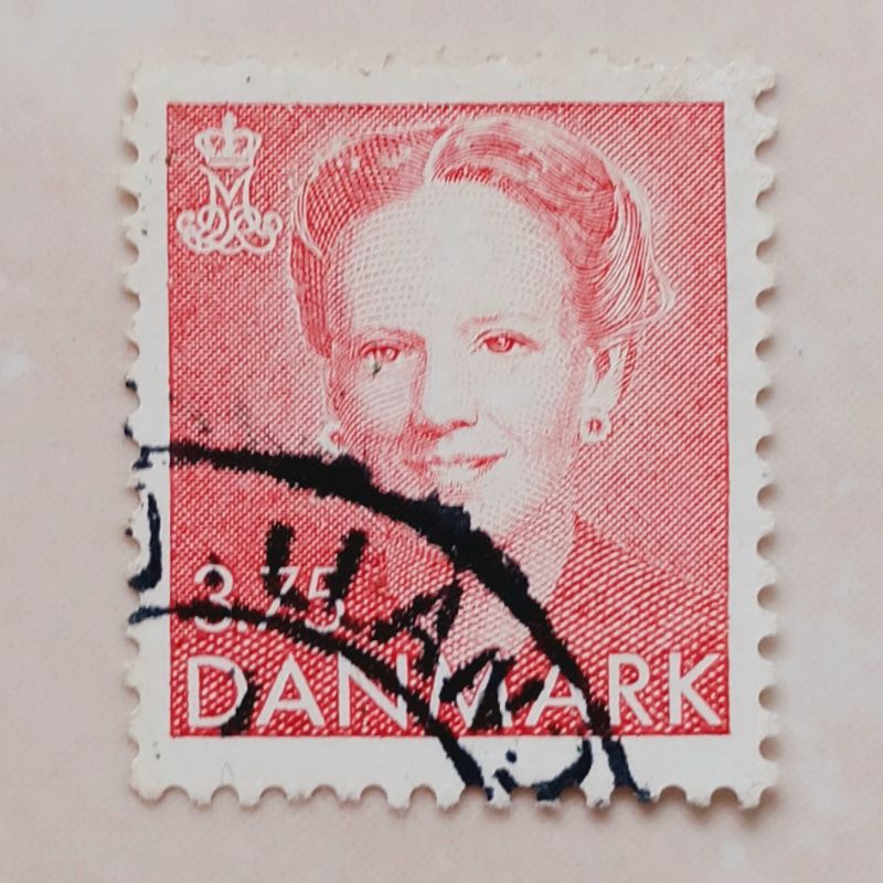 

(AD) Perangko Denmark 1992 Queen Margrethe II serie 3 3,75 krone Used