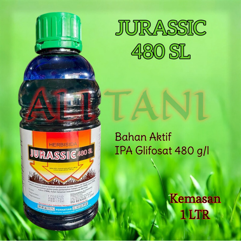 (FREE ZHAVITRON 100 GR) JURASSIC 480 SL Kemasan 1 Liter Herbisida/Racun Rumput Sistemik