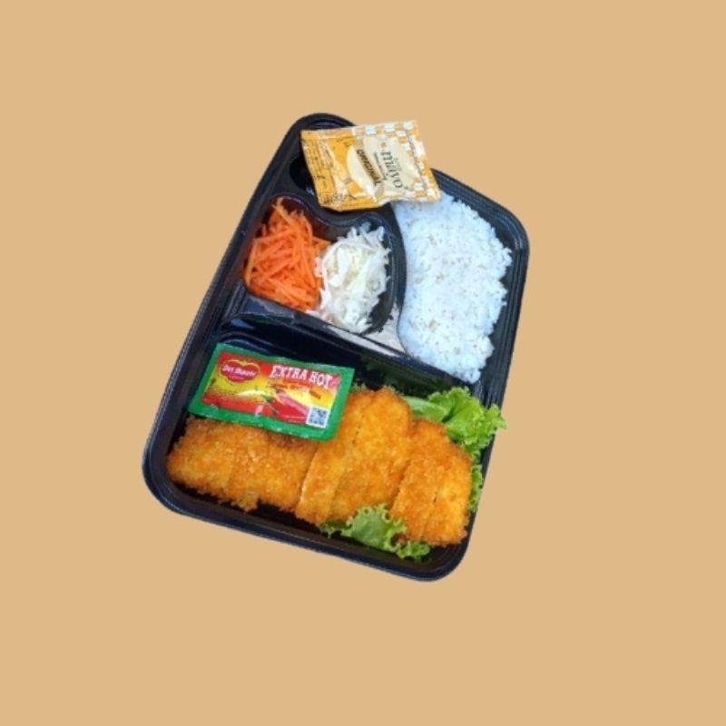 

Ayam Katsu Bento Box min. pemesanan 5 pcs