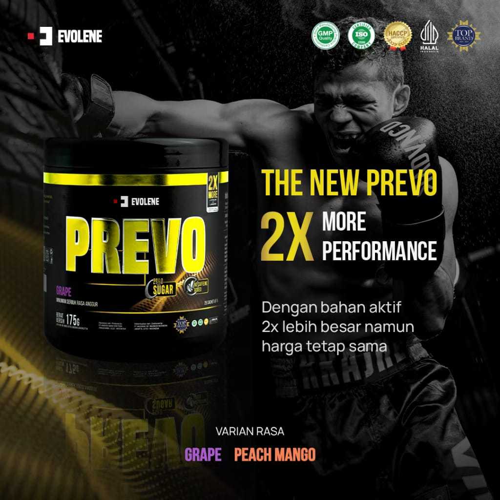 EVOLENE New Formula Prevo 25 Sachet - Pre workout - Energy Drink - 2x More Performance